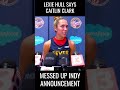 Lexie Hull Laughs At Caitlin Clark's Indy Error #shorts