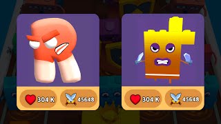 Merge Number Cube Block + Merge Alphabet ABC Letter Go - Merge Simulator Battles screenshot 4