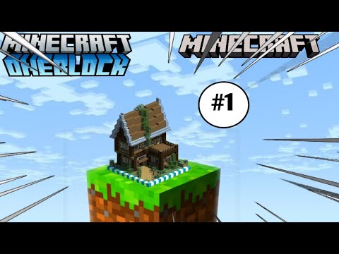 Minecraft play one block making house !! part 1 - YouTube