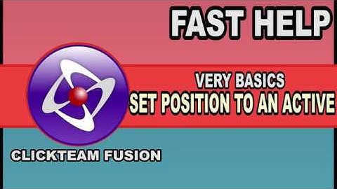 Fast Help - Set position of an active to pos of an other one (Hitbox)- Clickteam Fusion