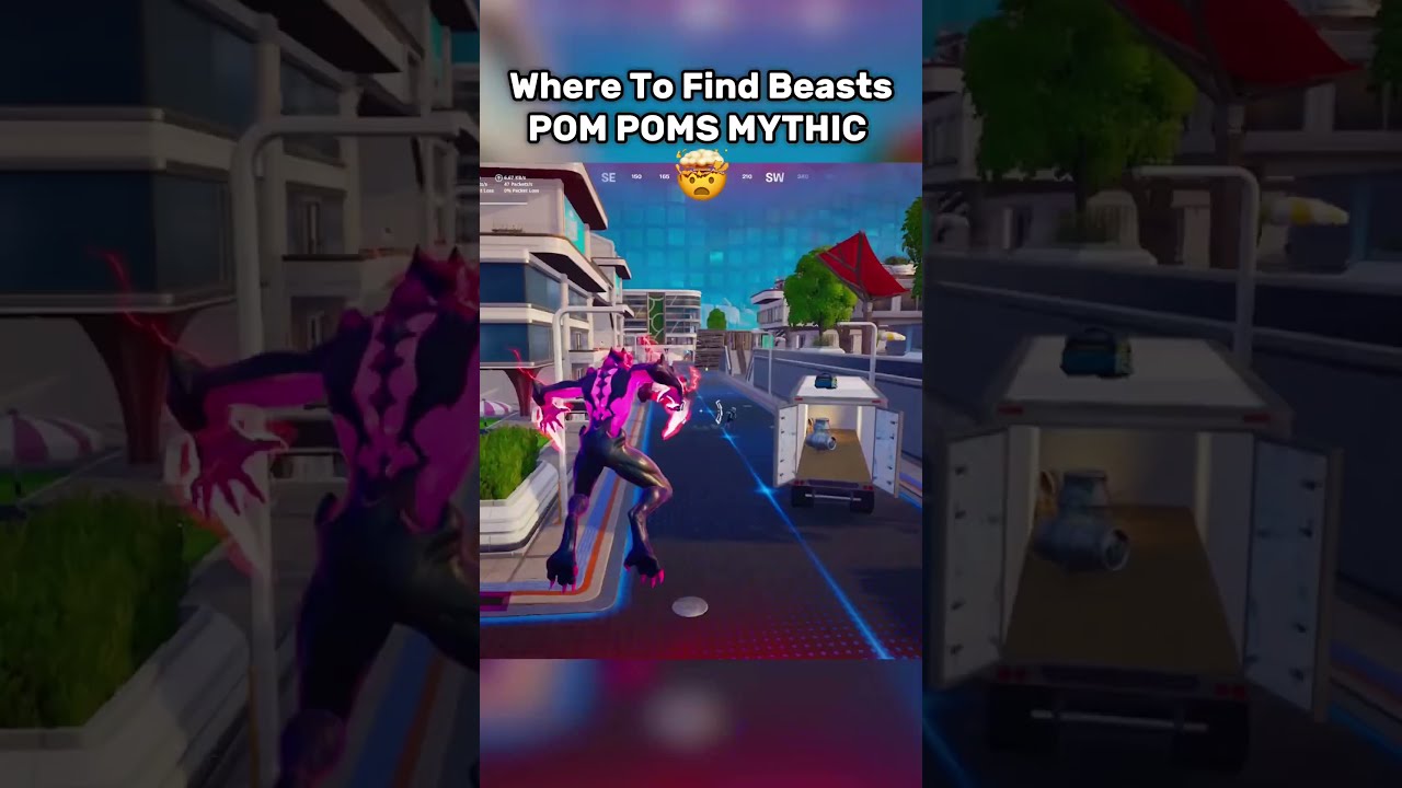 Where To Find Storm Beasts Pom Poms Mythic Fortnite Shorts