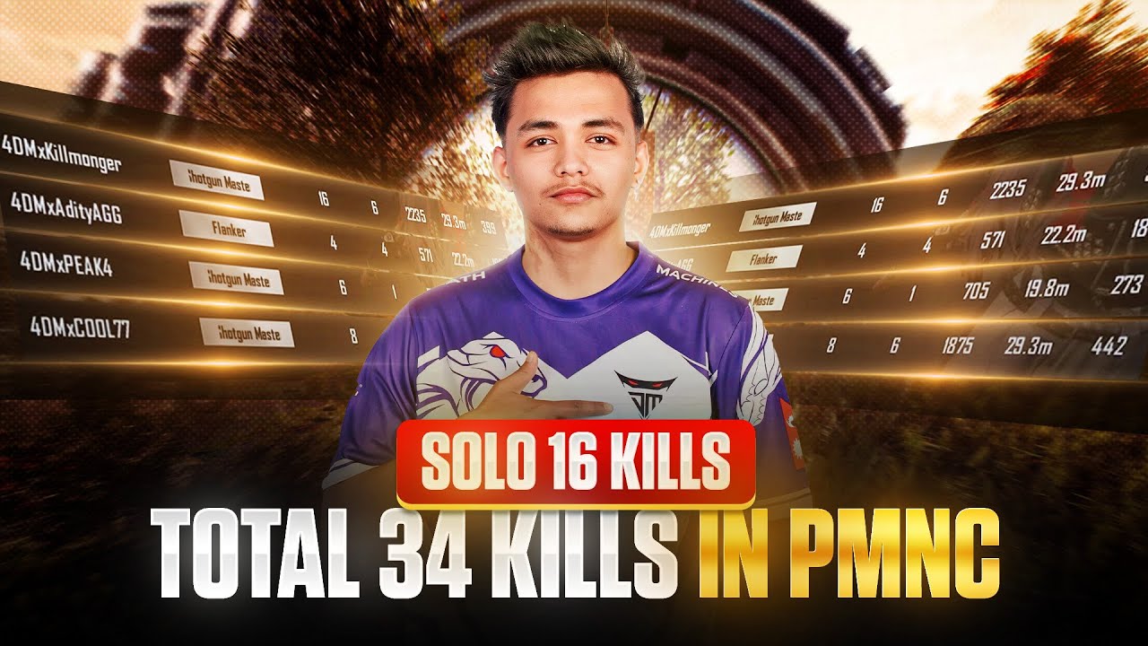 Round 1 PMNC🏆 | Solo 16 KILLS | Team 34 Kills POV.