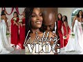 WEDDING VLOG | bridesmaid pajama party, wedding hair + makeup, reception + after party recap!