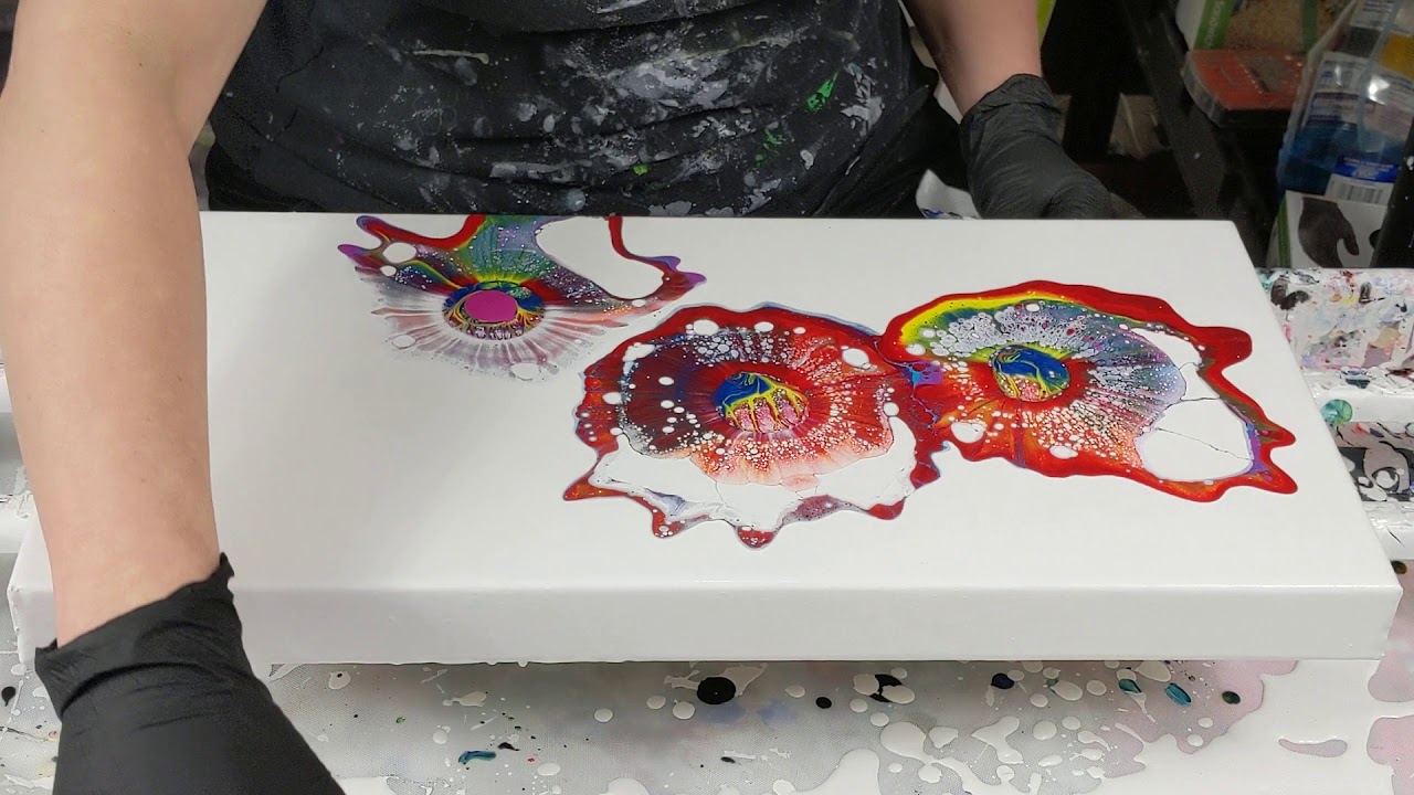 (763) Mallet smash double take fluid painting