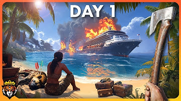 DAY 1 in this NEW Incredibly Unique Island Survival Game - Lost Rift Gameplay...