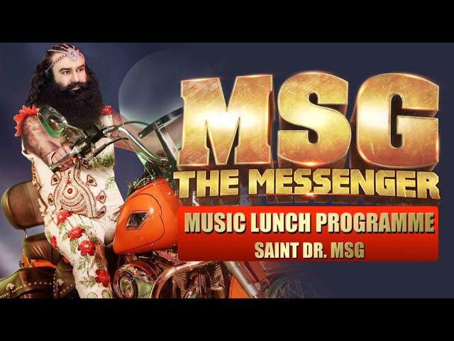 MSG- MESSENGER OF GOD ||  MUSIC LUNCH PROGRAMME ||  PVR PRIYA DELHI || LIVE TELECAST class=