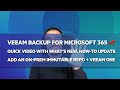 [EN] Veeam Backup for Microsoft 365 v7 - Quick recap on What’s New, plus Veeam ONE Observability