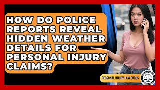 How Do Police Reports Reveal Hidden Weather Details For Personal Injury Claims?