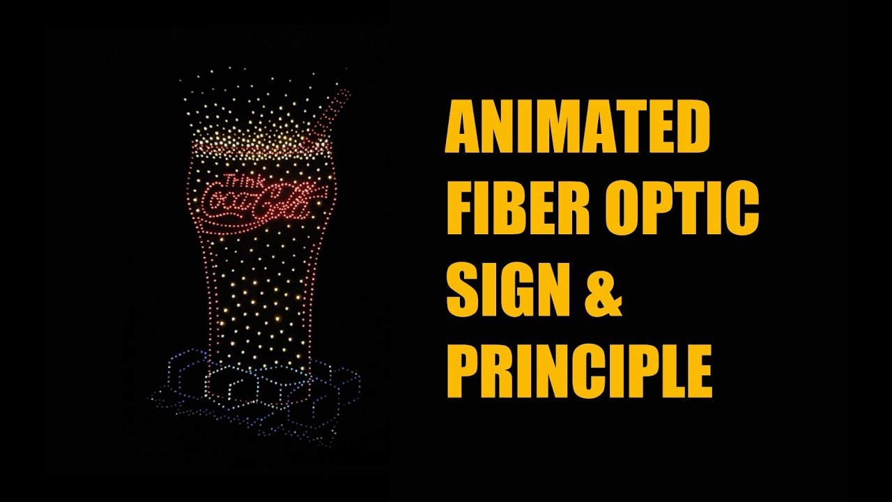 Not neon: 1990s fiber optic animated Coca Cola sign - YouTube