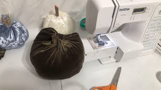 Making Fabric Pumpkins