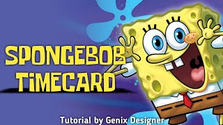 HOW TO MAKE SPONGEBOB TIMECARDS IN KINEMASTER || TUTORIAL BY GENIX DESIGNER || screenshot 5