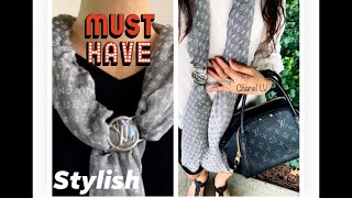 Adorable! Louis Vuitton Unboxing Envy LV Stole + Ways to Wear