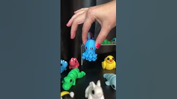 Cute articulating animal figures via 3d printing! #3dprinting #figures