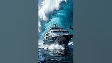 How Dangerous is that Massive Wave Behind the Ship ?. 🌊😱 #ship #massive #waves