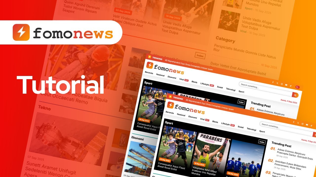 Tutorial Tema Fomo News - YouTube