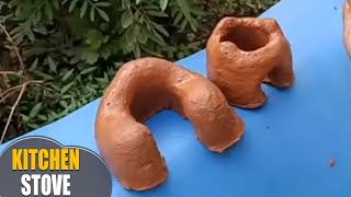 How to Make a Miniature real kitchen stove | Mniniachure stove making at home by Latha Channel