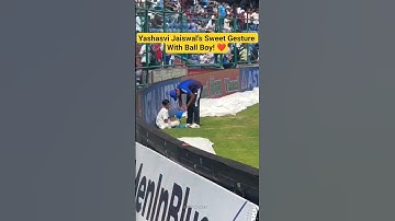 Yashasvi Jaiswal’s Sweet Gesture With Ball Boy! ❤️ Just Like Mohammad Siraj! #shorts