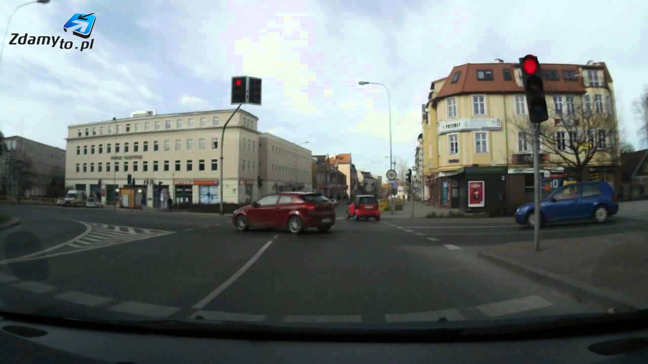 Trasa egzaminacyjna WORD Olsztyn PRAWO JAZDY: Plac Gen. Józefa Bema - w lewo