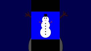 create snowman ☃️ using python #shorts #python #youtubeshorts