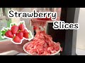 Fruit slices - fresh strawberry slices