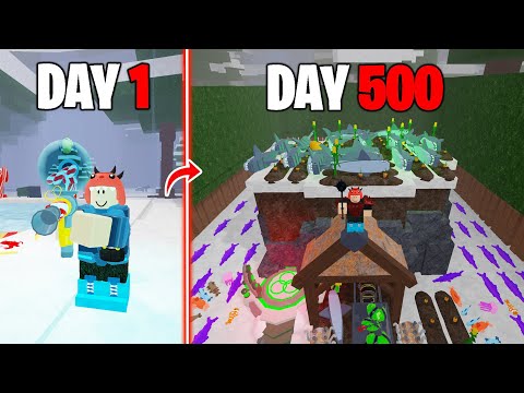 500 Days to Build a Mineshaft Base in 99 Nights in the Forest