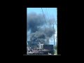 Registran incendio en planta recicladora de Salinas Victoria, NL