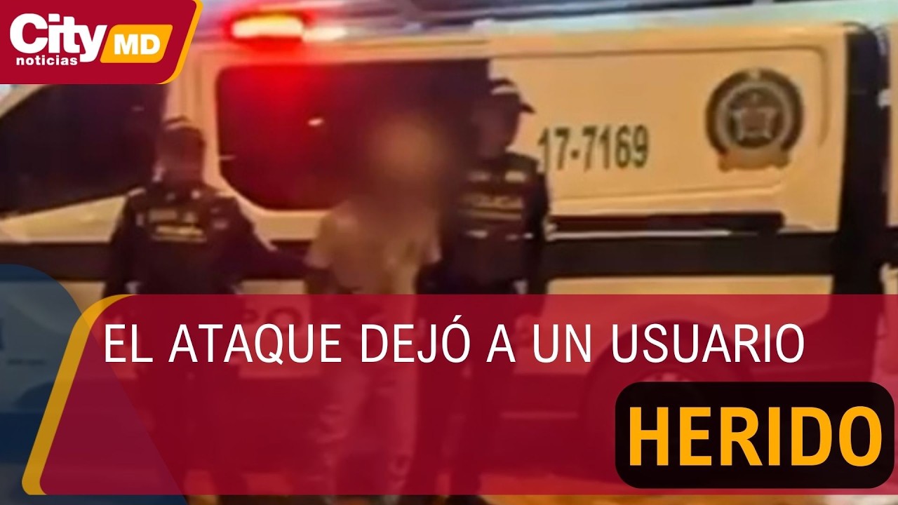 Capturan a hombre que rompió vidrios de bus de TransMilenio tras no recibir dinero | CityTv