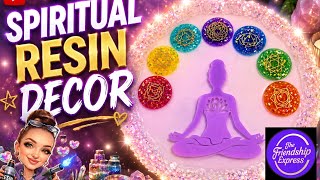 #165 How I Made This Stunning Chakra Resin Meditation Tray | Glitter, Crystals & Healing Vibes