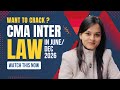 🎯 CMA Inter Law Explained | Course Details, Classes &amp; Smart Planning for June/ Dec 2026