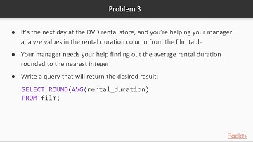 PostgreSQL 11 in 7 days: Assignment Review from Day 5 | packtpub.com