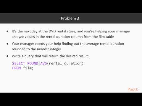 PostgreSQL 11 in 7 days: Assignment Review from Day 5 | packtpub.com