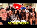 UM DIA INTEIRO COM OS YOUTUBERS! Luluca, Rafa e Luiz, FamilyFun5 e Gabriel e Shirley😱