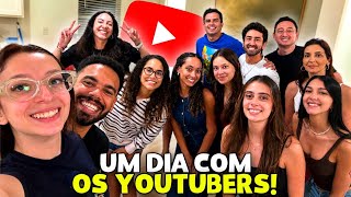 UM DIA INTEIRO COM OS YOUTUBERS! Luluca, Rafa e Luiz, FamilyFun5 e Gabriel e Shirley😱