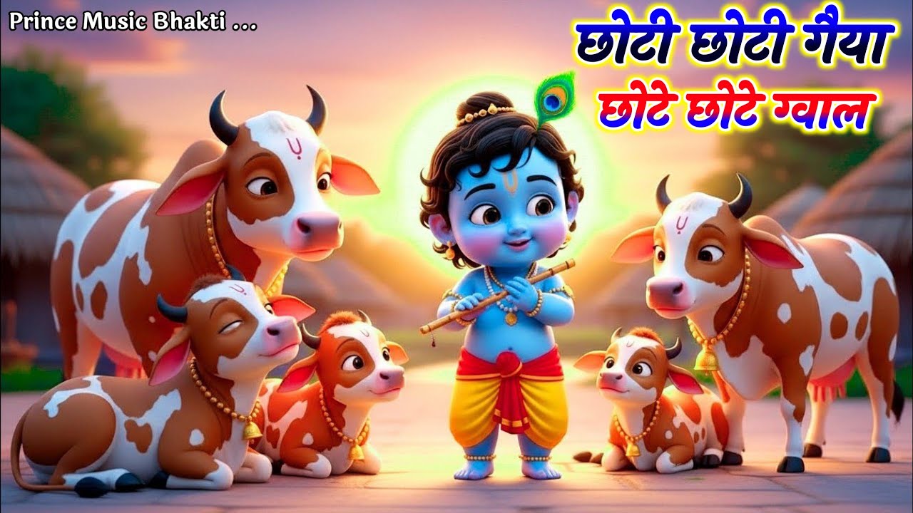 Little Krishna Song छोटी छोटी गैया - Choti Choti Gaiya Chote Chote Gwal | Krishna Song
