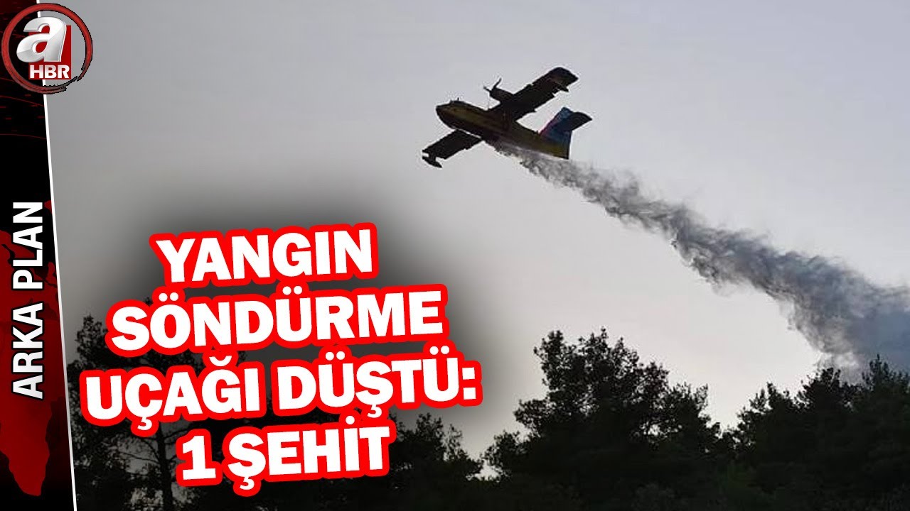 Hırvatistan'da yangın söndürme uçağı düştü: 1 şehit! | A Haber