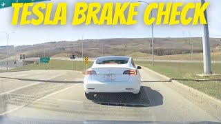 Tesla Didn’t Like That I Hard Accelerated Road Rage  Bad Drivers Hit and Run Instant Karma Dashcam