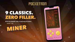 Pocketron: Classic Arcade – 9 Retro Brick Games in Your Pocket (Official Trailer) screenshot 3