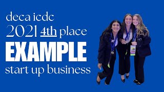 DECA ICDC 4th Place Presentation Example (2021)