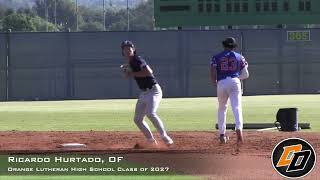 Ricardo Hurtado Prospect Video, Of, Orange Lutheran High School Cl Of 2027