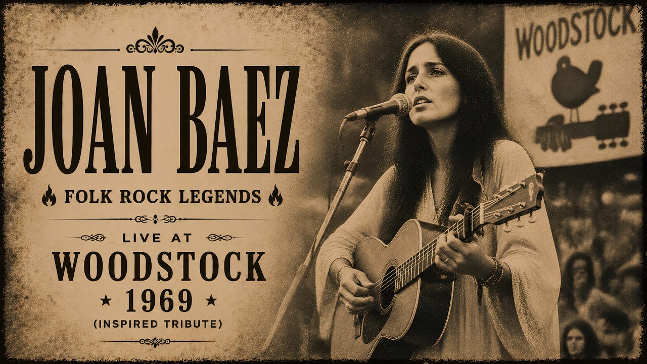 Joan Baez 🔥 Folk Rock Legends | Live at Woodstock 1969 (Inspired Tribute)