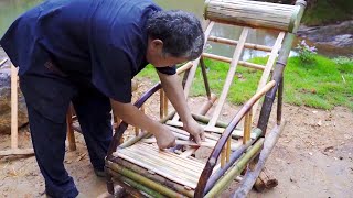 Genius Grandpa Amu Spent A Whole Day Making Himself A Recliner