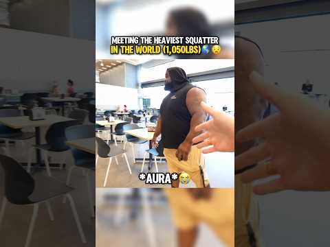 Meeting The World's Heaviest Squatter 😧🌎 #squat #reaction