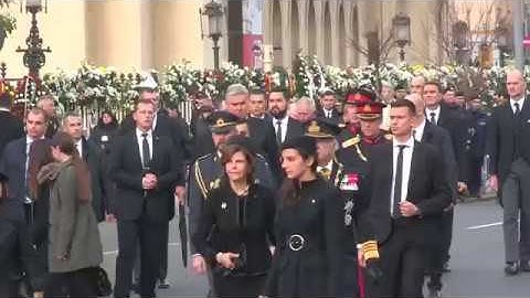 European royals join Romanians in paying respects to King Michael I