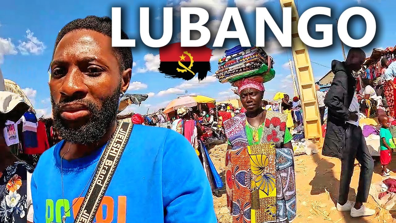 BUSCANDO POR ROUPAS USADAS BARATAS NO MAIOR MERCADO DE LUBANGO MUTUNDO