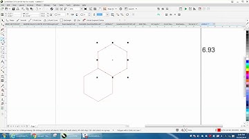 Corel Draw Tips & Tricks Hexagon Pattern Part 4 with Math