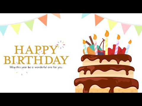 誕生日おめでとう ハッピーバースデーソング グリーティングカード動画でお祝い Youtube