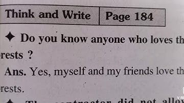 Chapter 20 class 5th e.v.s question answer solution part 1.ncert