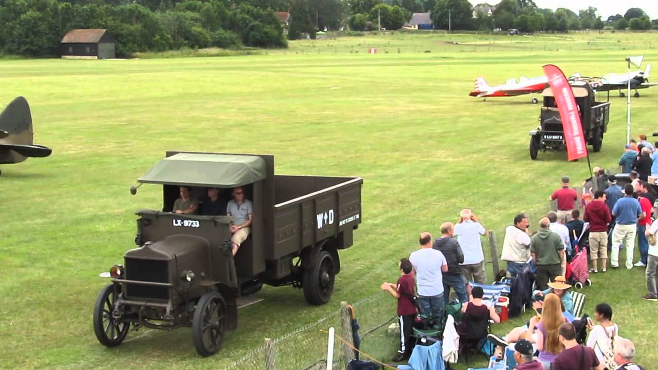 WW1 truck line at the 2015 Shuttleworth Collecion airshow