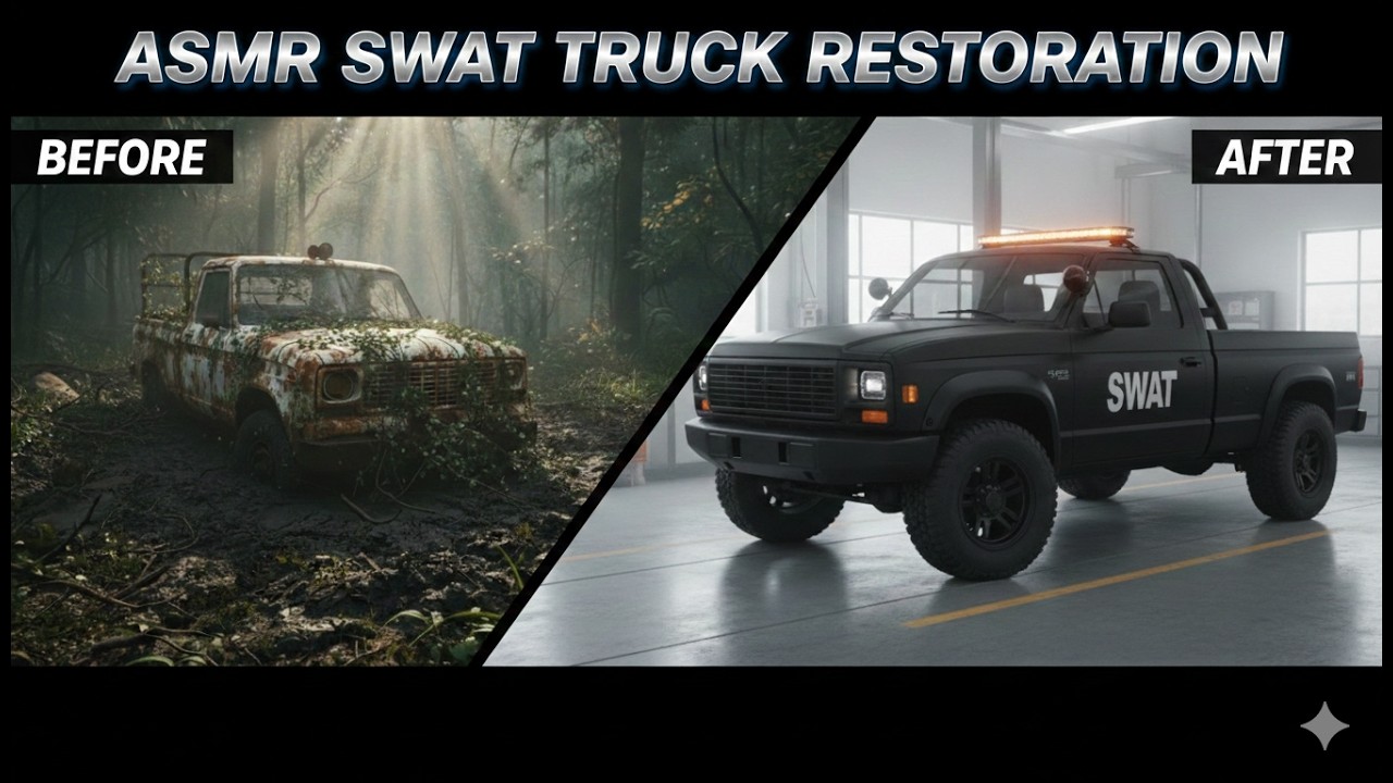 ASMR Full Restoration of a Ravaged SWAT Truck