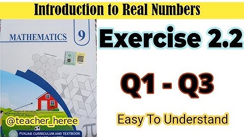New Math Book | Class 9 | Exercise 2.2 | Complete | Solution | Punjab Board 